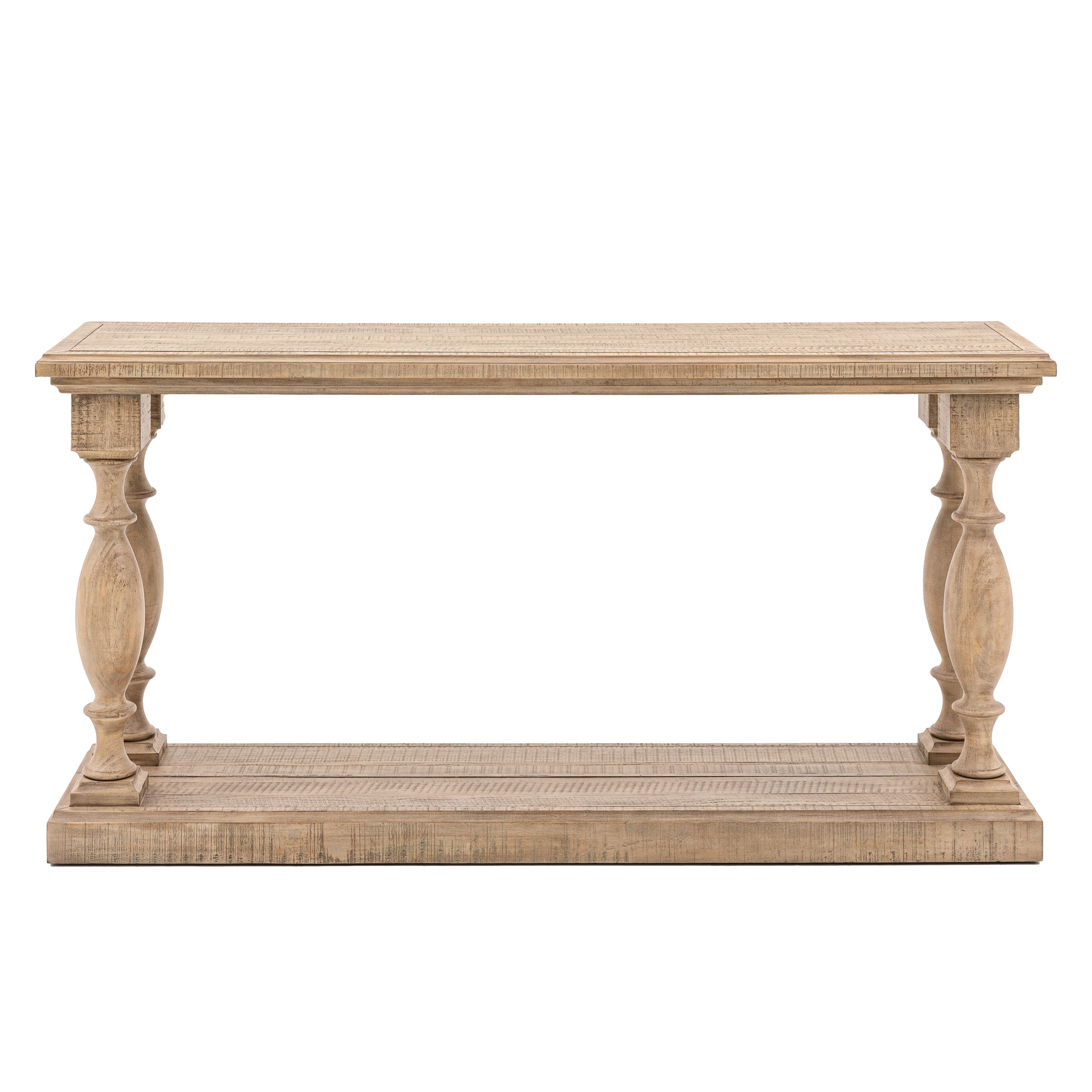 Bowen Natural Pine Wood Console Table
